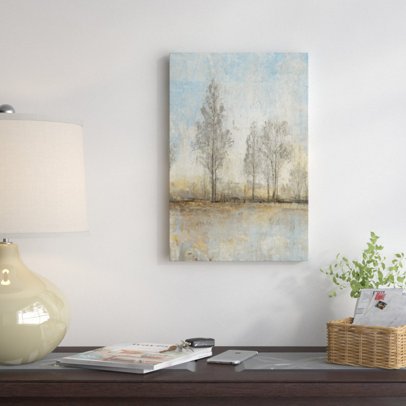 «Quiet Nature II», reproduction d'art sur toile tendue, H 26 po x l 18 po x P 1,5 po, Toile avec cadre noir, Pas de tapis