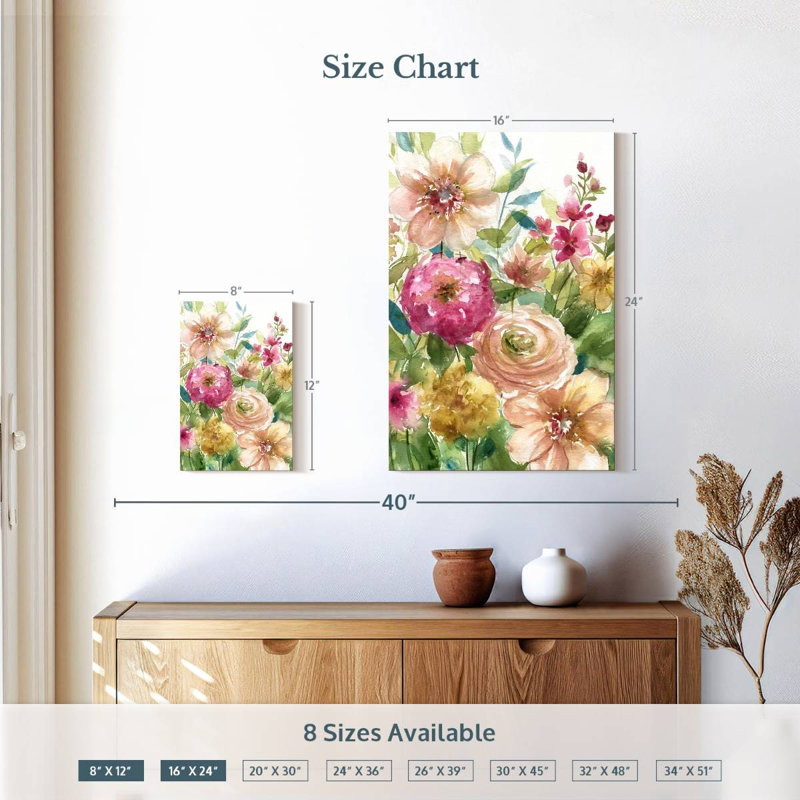 Harnek Jardin de fleurs, H 12 po x l 8 po
