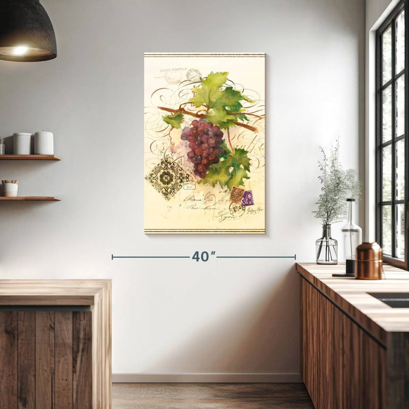 Yarlin Wine Cellar Purple Grapes, 39" H x 26" W