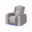 Duran Gray Power avec fonction inclinable avec appui-tête électrique et DEL