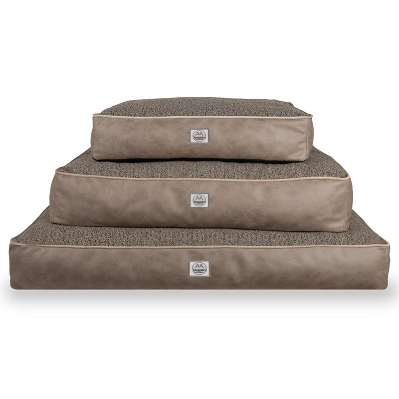 Jungolica Orthopedic Pet Bed, Brown, 100cm H x 90cm W x 20cm D