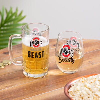 Ensemble de verres à bière en verre 2 pièces Ohio State