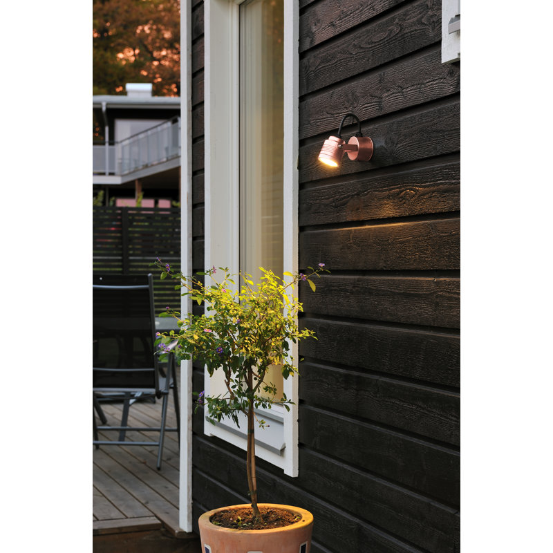 Monza 3 Integrated LED Adjustable Light Wall Armed Sconce, Anodised bronze