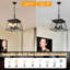 4 - Noir doré rétro - Luminaire antique pour la salle à manger, la cuisine et la chaîne à hauteur réglable