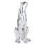 Statue en polystone assise avec taches en miroir