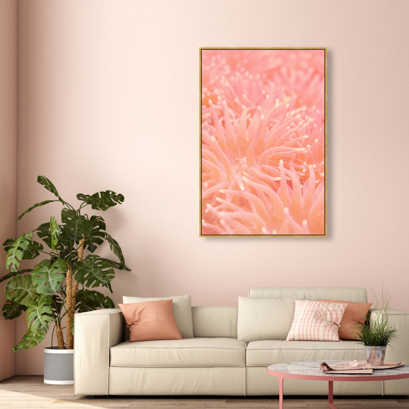 Deep Sea Flowers Print by Oliver Gal, 16"H x 11"W, Gold Floater Frame