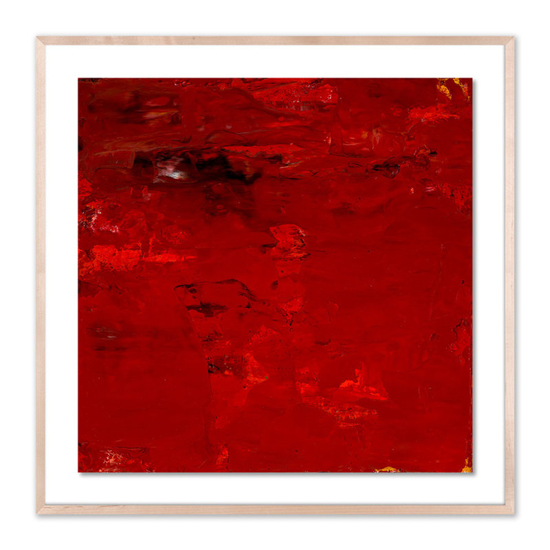 «Glabrescent # 3» par Brad Ellis - reproduction de peinture encadrée, H 30 po x l 40 po x P 2,5 po, Naturel