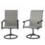 Chaises de patio pivotantes Modern, maille d'acier, confort extérieur