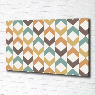Retro Background - No Frame Print on Canvas