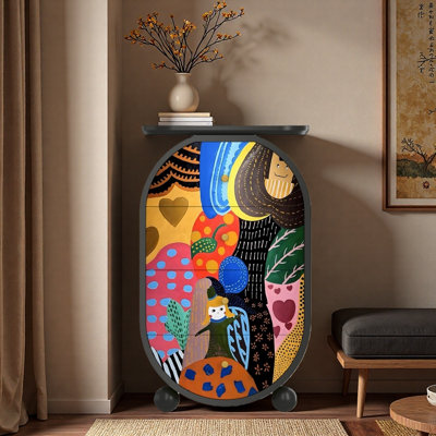 Armoire d'entrée Mid-Century Art