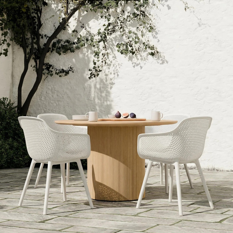 Chaise de terrasse Artha, Blanc