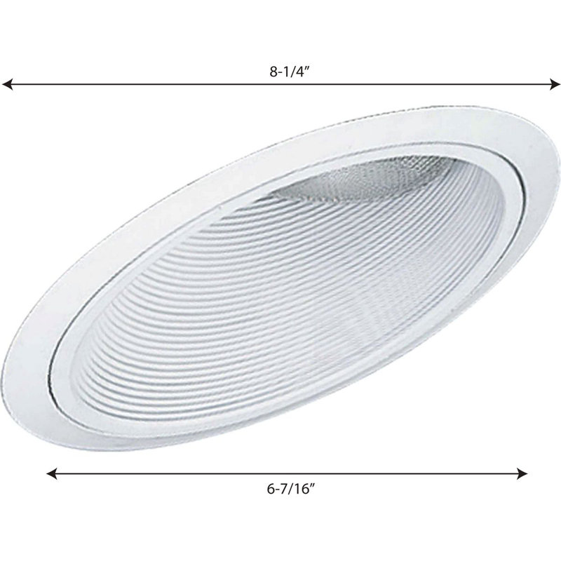 6" Recessed Trim, White