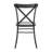 Devan 70" Iron Metal Base Dining Table And X-Back Metal Chairs Set - Table And 4 Chairs-427966052-427965981