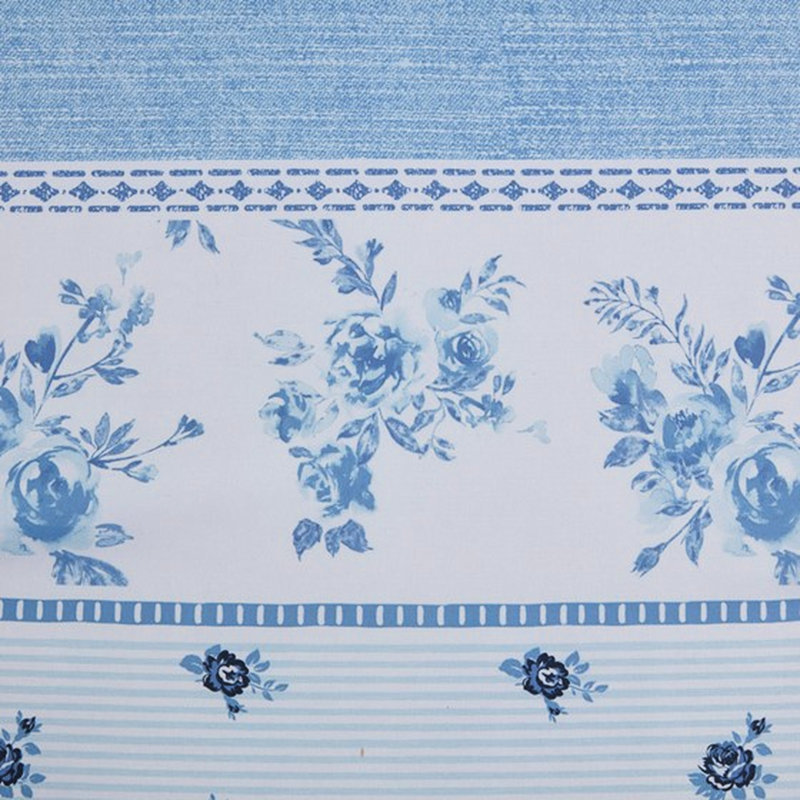 Édredon pour lit double / grand avec rayures florales, rembourrage, 2 taies décoratives, coussins décoratifs, rayures textiles, rembourrage, textile, lavable à la machine