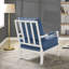 Fauteuil d'appoint rembourré avec structure en bois tourné, bleu denim avec finition blanche Osterhout-2112453824-2112453830