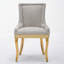 Chaises de salle à manger en chenille-450149809