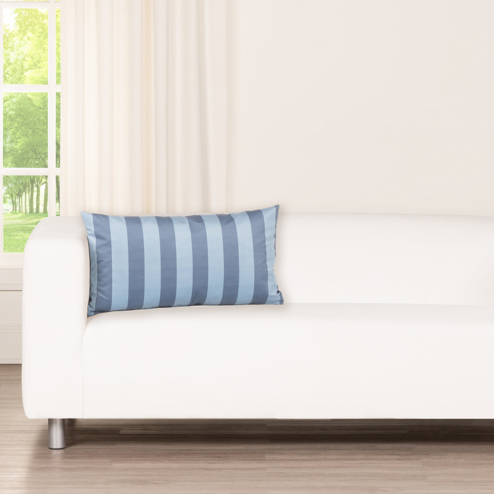 Throw Pillow, Feather, 26" x 14", Royal