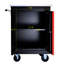 Voiture noire et rouge multi avec armoire thermolaquée 23,31 x 15,35 x 28,66 pouces