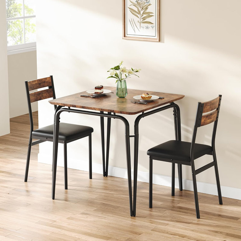 Dining Set, Brown/Black
