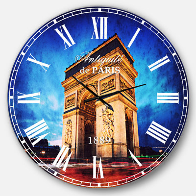 Arche de Triomphe à Paris - Horloge murale campagne française