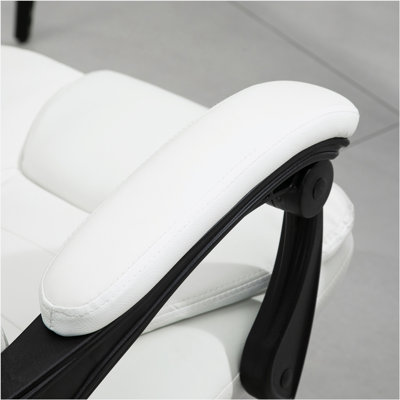 Vinsetto 7-Point Vibrating Massage Office Chair, High Back Executive Recliner with Lumbar Support