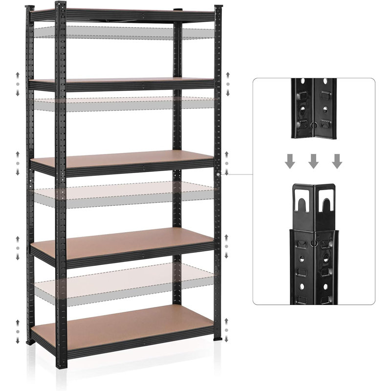 Étagère de rangement en acier Nedim