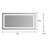 LED Bathroom Mirror 72X36  Inch With Lights