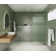 Aurora 30 in. x 78 in. Fully Frameless Fluted Radius Single Fixed Shower Panel