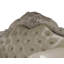 Chaise en cuir avec 2 coussins