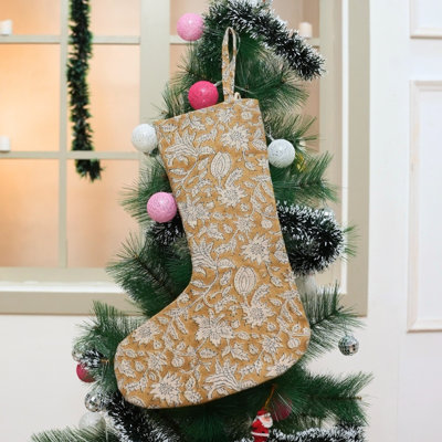 Chaussette de Noël fabriquée à la main Fabividine