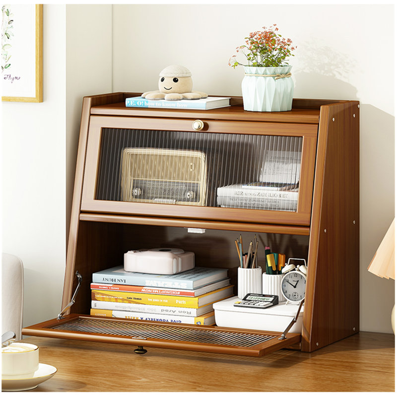 Organisateur de bureau en bois manufacturé, Espresso