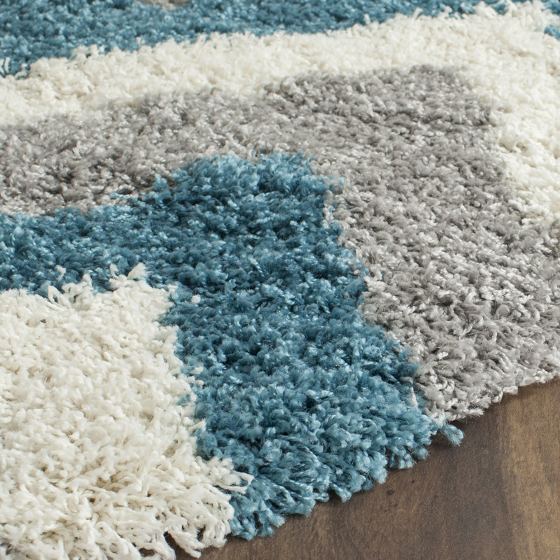 Etude Geometric Hand Woven Area Rug, Rectangle 122 x 183 cm