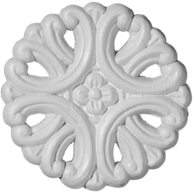 Loera 2.75'' H x 2.75'' W x 0.25'' D Urethane Rosette Applique
