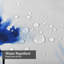 Rideau de douche Indy Aquarelle Art abstrait bleu avec 12 crochets-404453792