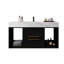 Meuble-lavabo flottant de 40 po avec lavabo, meuble-lavabo mural en bois massif avec tiroirs et armoires de rangement, lavabo en céramique intégré inclus.-738009071