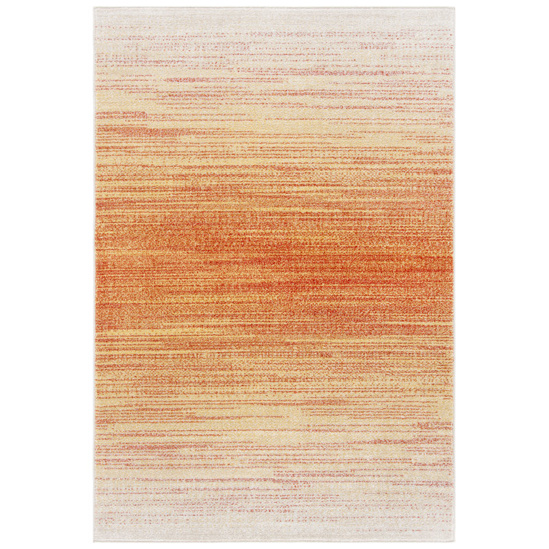 Merethe Performance Abstract Rug, Rectangle 3' x 5'