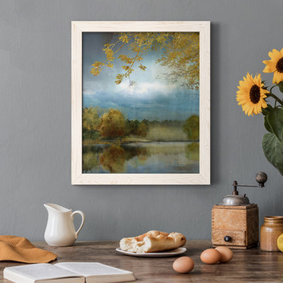 Golden Leaves - Peinture sur toile encadrée