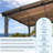 Large Hard Top Lean To Metal Gazebo With Patio Roof-111160132