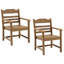 2 chaises de patio, hanches, grain de bois pour la cour arrière de la piscine, façade cascade, 2 chaises d'apparence, matériaux de fabrication artificiels, teinte
