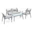 4 - Person Patio Dining Set with Rectangular Table-258275422