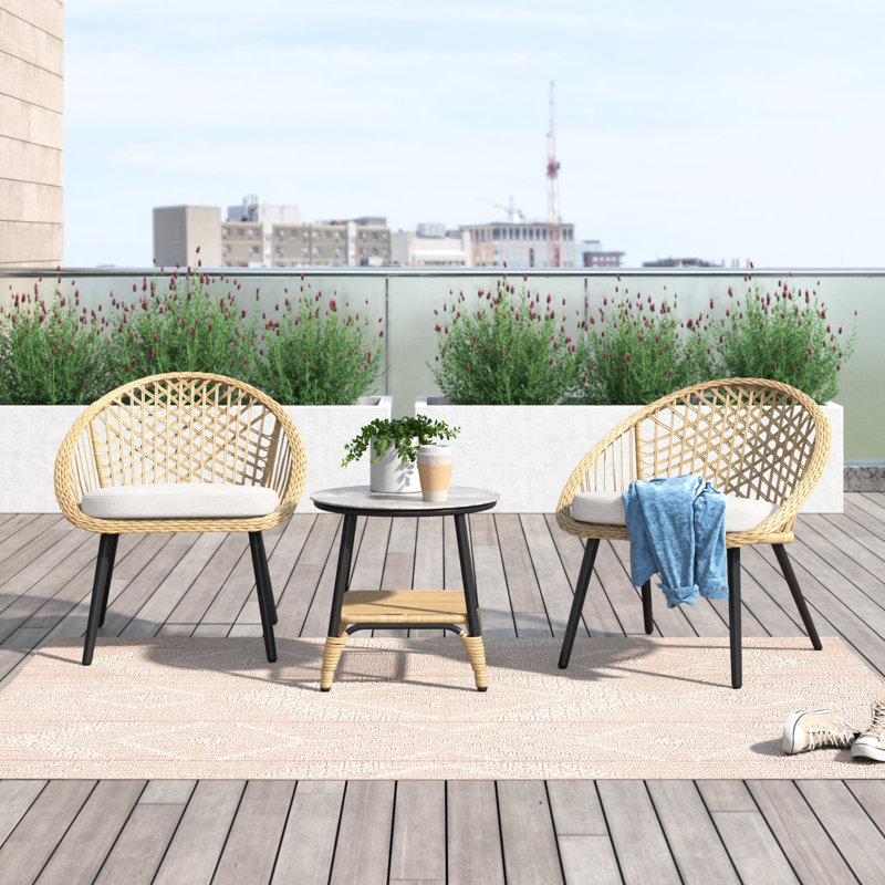 Breaira 2- Person Seating Group with Cushions