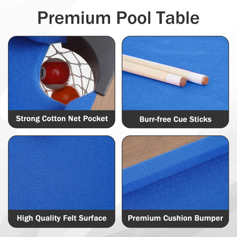 RayChee 48' Bumper Pool Table with Leg Levellers