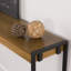 Console en chêne gris patiné avec détails noirs | Idée de cadeau