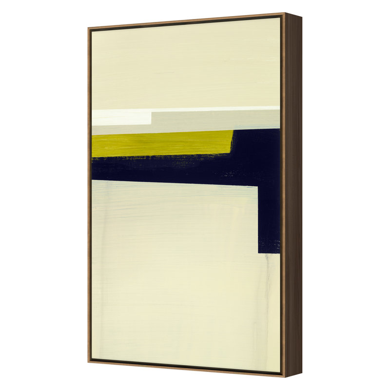 «Fall 2022 Canyon Edge G», reproduction encadrée sur toile par JB Hall, Cadre flottant noyer, H 36 po x l 22 po