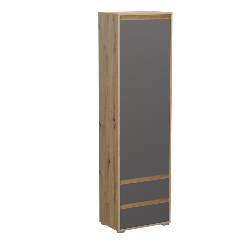 Hady 1 Door Manufactured Wood Wardrobe