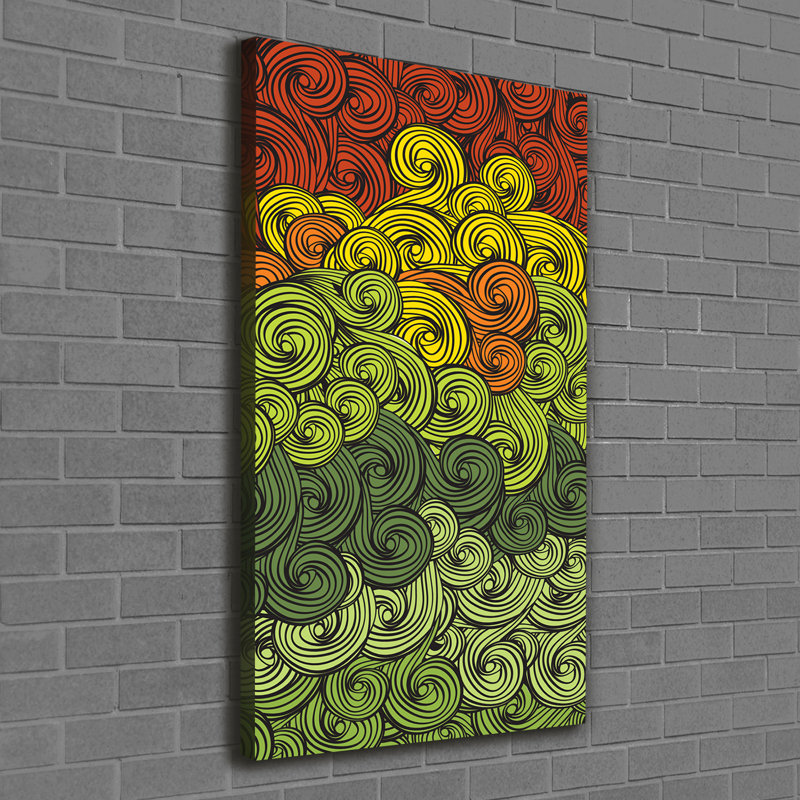 Colorful Waves - Wrapped Canvas Print
