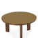 Oani Walnut And Glass Round Dining Table