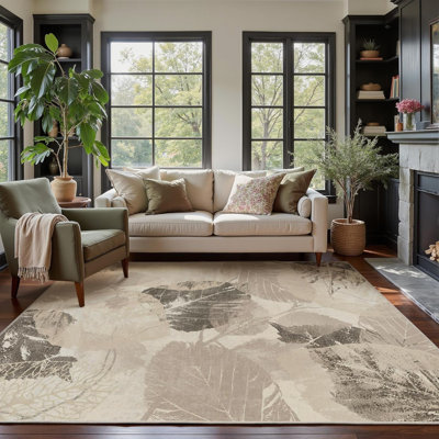 Floral Machine Tufted 160cm X 230cm Area Rug