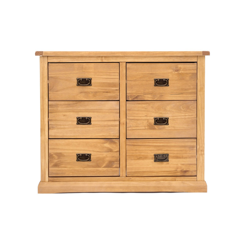 Nagle 110 cm W Chest of 6 Drawers, Chamfered