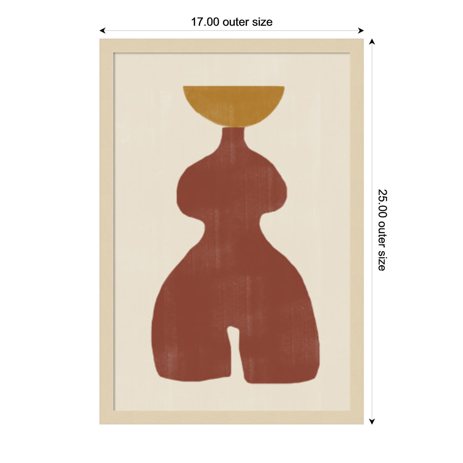 Rockingham "Vase No. 11" Print, Brown, 25" H x 17" W